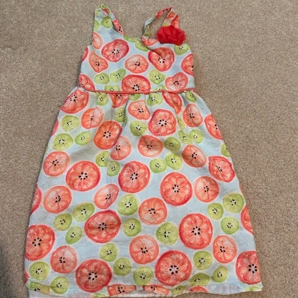 🍒🍒 3/7 BUNDLE Penelope Mack Pink and Orange Girls Sundress - Picture 2 of 6